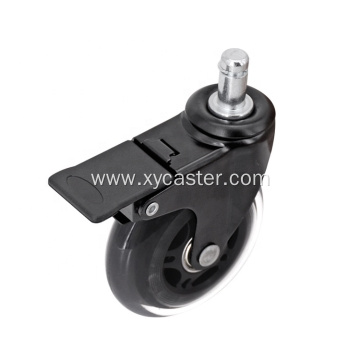 2.5 inch office chair caster wheel with lock